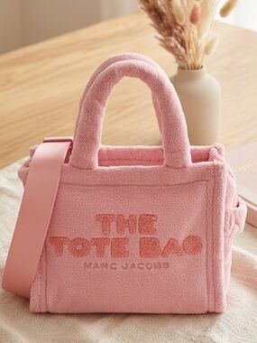 Marc Jacobs Plush Pink The Tote Bag with Adjustable Strap